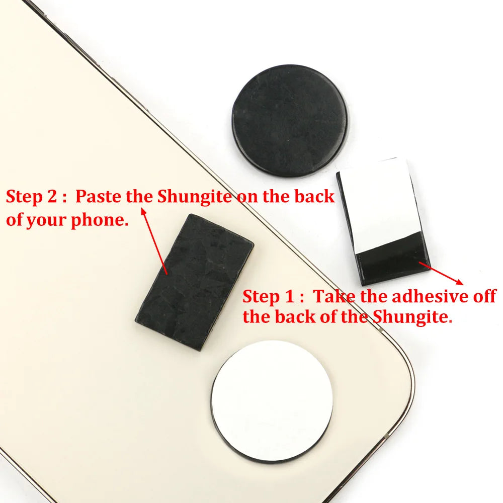 Shungite Phone Stickers EMF Schutz 25mm