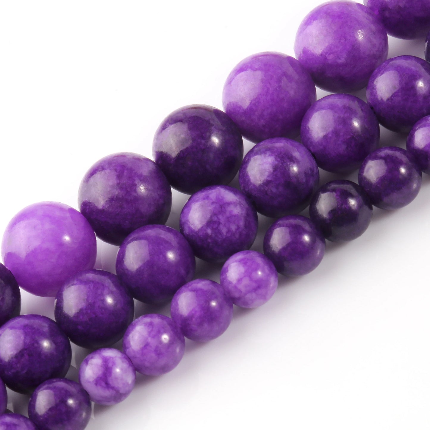 Natural Stone Dark Purple Sugilite Jades Round Loose Beads For Jewelry Making DIY Charms Bracelet Accessories 15'' 6 8 10mm