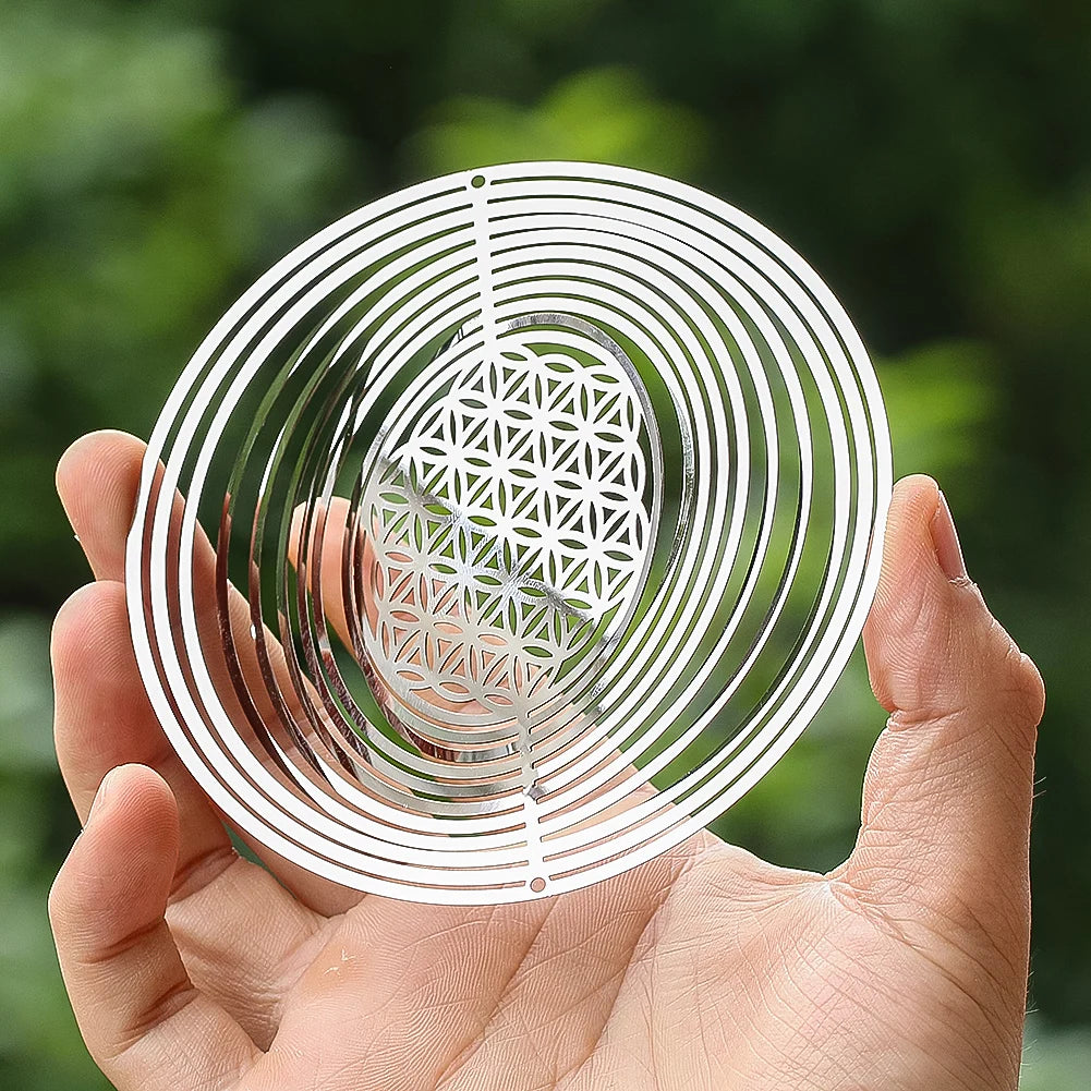 Windspiel 3D Mandala Blume des Lebens