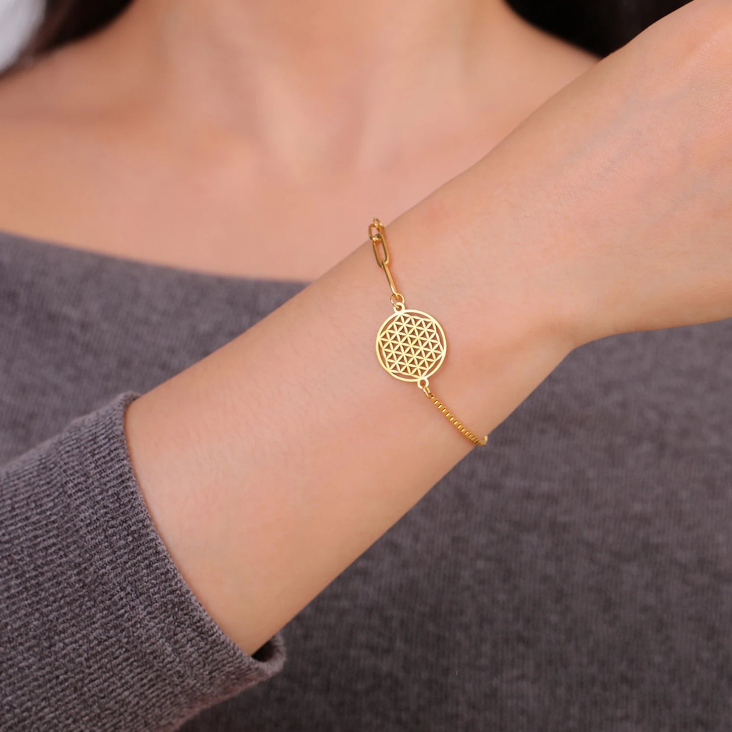Blume des Lebens Armband