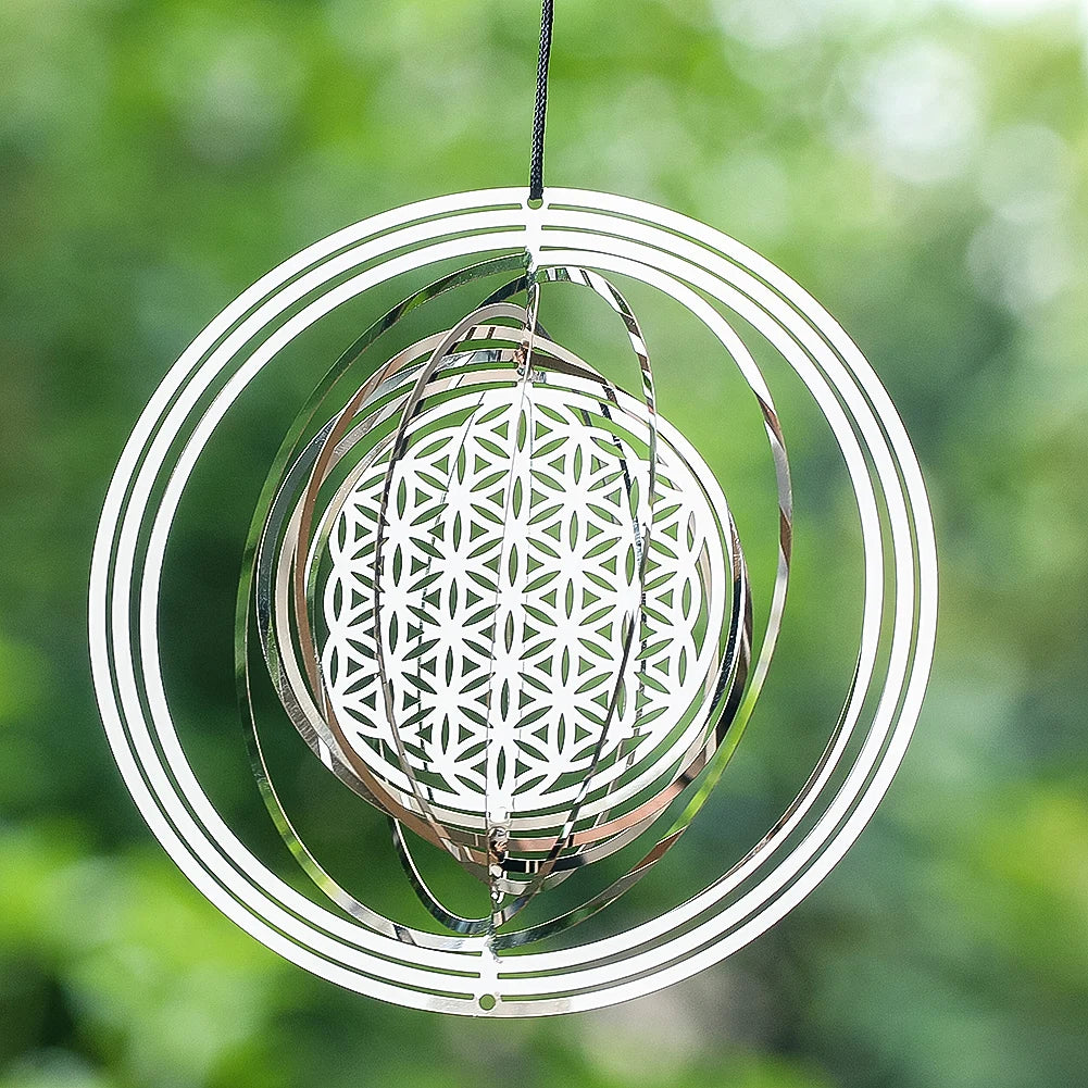 Windspiel 3D Mandala Blume des Lebens