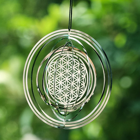Windspiel 3D Mandala Blume des Lebens